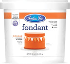 Satin Ice Fondant for Cake Decorating, Orange (2 Pound)