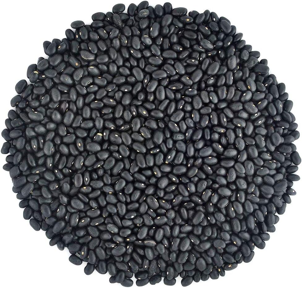 Organic Black Turtle Beans- Fiber & Protein rich, Raw, Non-GMO, Vegan Bulk-7LB