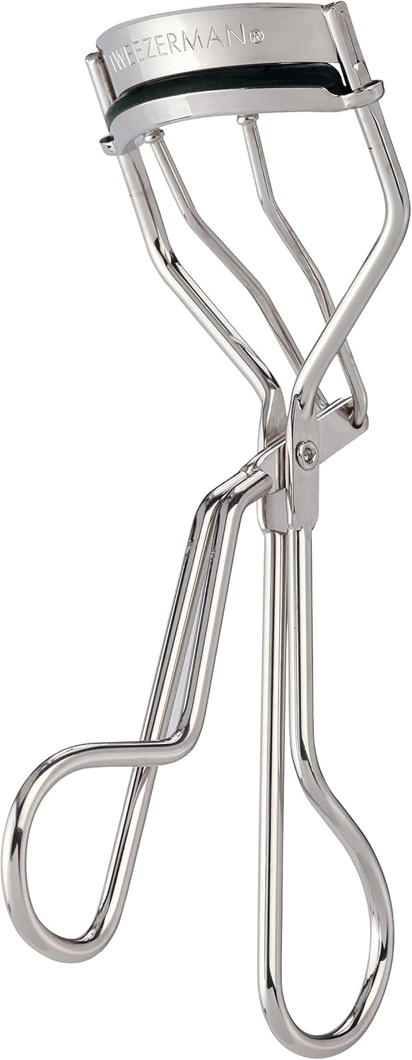 Tweezerman Classic Eyelash Curler with Refill Pads - Makeup Eyelash Tool for All Eye Shapes