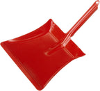 Redecker Children’s Play Dustpan, Durable Metal with Powder-Coated Finish, Red