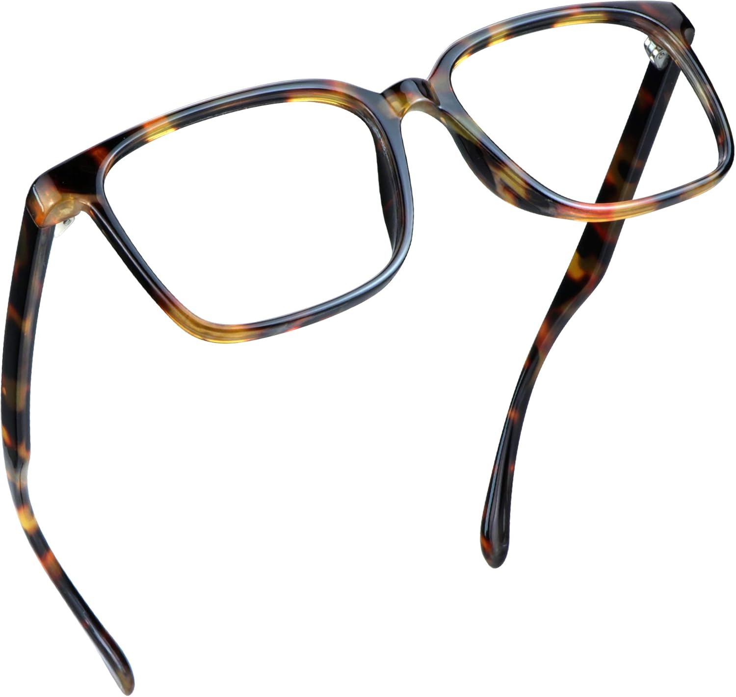 LifeArt Blue Light Blocking Glasses, Anti Eyestrain, Computer Reading Glasses, Gaming Glasses, TV Glasses for Women Men, Anti Glare (Amber, 1.75 Magnification)