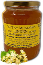 Altay Raw Linden Honey - 100% Pure, Unfiltered, Unpasteurized, Ethically Sourced - Glass Jar, 908g / 35.2oz