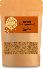 TIKKAD WALA Organic Toor Dal – Unpolished, Non-GMO, 1.10 lbs (Pack of 2) | A+ Quality Split Pigeon Peas | High Protein, Gluten-Free, USDA Compliant | Indian Cooking Lentils
