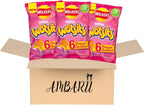 AMBARII Wotsits Prawn Cocktail Flavored Snacks, Multipack Crisps, 6 Count x 3 Packs