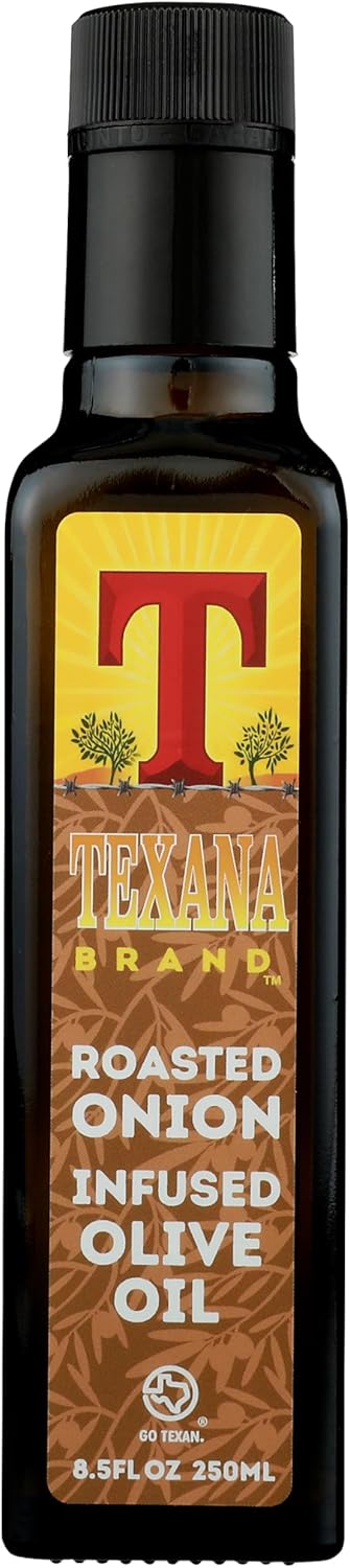 Texana Brand Roasted Onion Infused Olive Oil, 250ml (8.5oz)