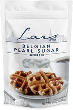 Lars Own Belgian Pearl Sugar – 1-Pack, 8-oz Resealable Pouch – Large Crystals for Caramelization in Liège Waffles