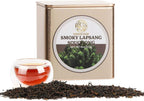 ESSENCESIP Smokey Lapsang Souchong Black Tea Loose Leaf - 4oz Tea Sampler Pinewood Smoked in resuable Tin, Rich Smoky Flavor