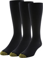 GOLDTOE Men's Mild Compression Over The Calf Socks, Multipairs