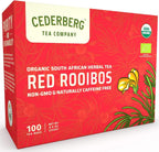 Red Rooibos Tea 100 Teabags USDA Organic - Naturally Caffeine Free - Cederberg Tea Company
