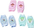 SUJAYU 3 Pairs Baby Knee Pads for Crawling Knee Pads for Kids Toddlers, Baby Helmet for Crawling, Rodilleras Para Bebe