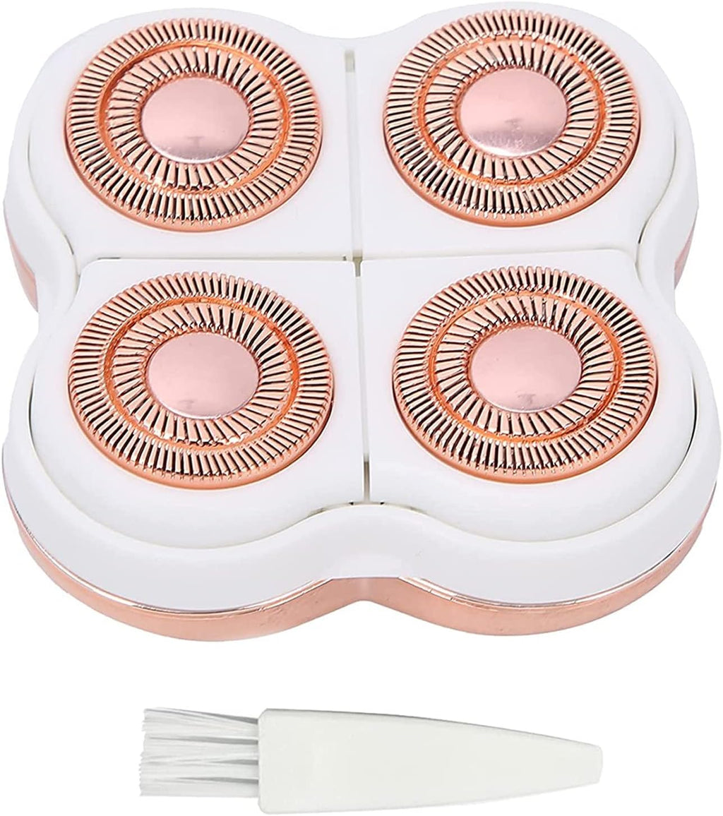 Flawliss Legs Shaver, Legs Hair Remover Replacement Heads for Finshing Toush Flawliss Replacement Heads with 1 Cleaning Brush
