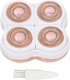 Flawliss Legs Shaver, Legs Hair Remover Replacement Heads for Finshing Toush Flawliss Replacement Heads with 1 Cleaning Brush
