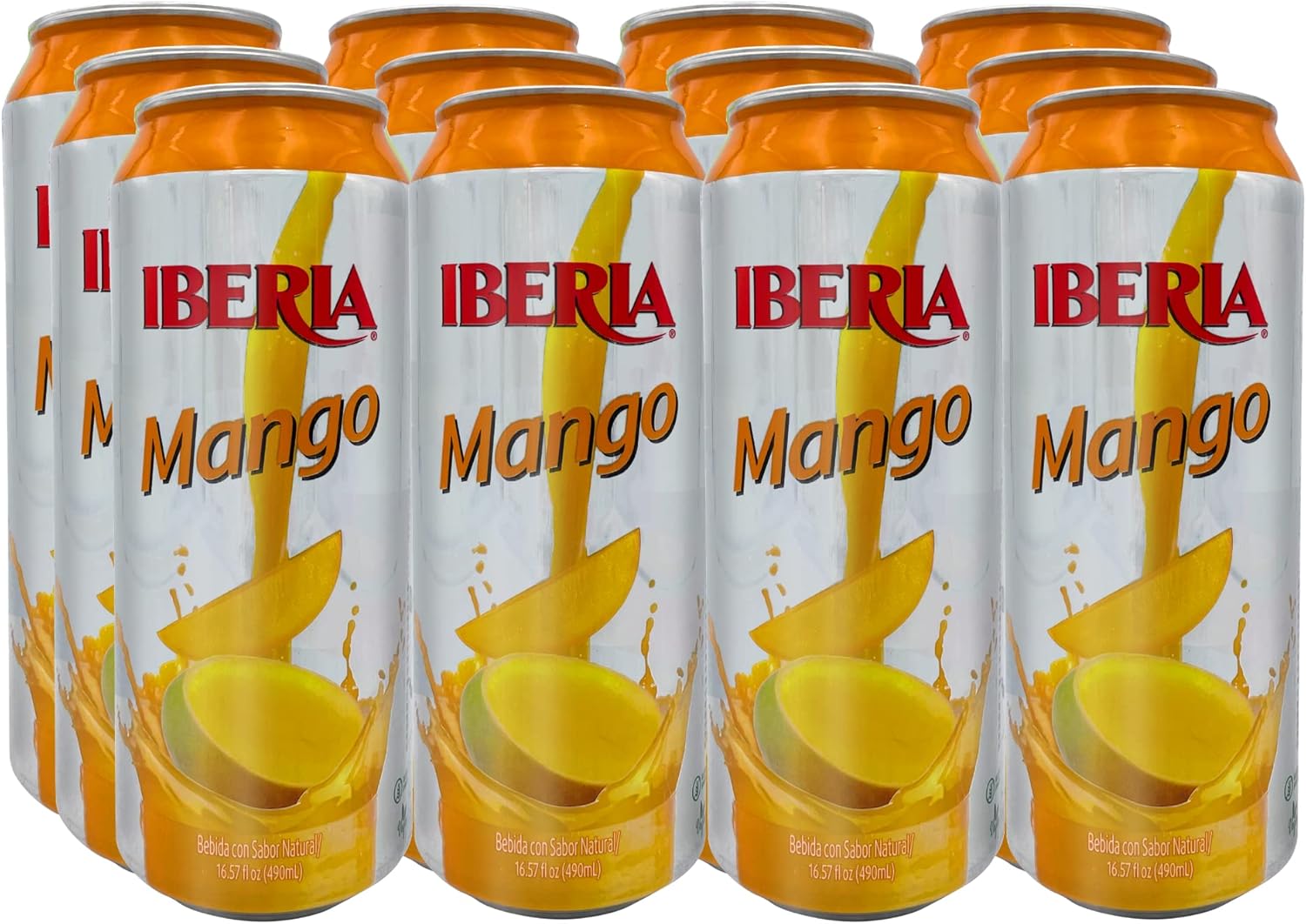 Iberia Mango Juice Drink, 16.57 Fl Oz(Pack of 12)