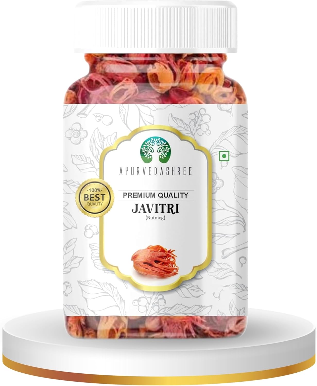 AYURVEDASHREE Mace Whole (Javathri), Spice 50g PET Jar ~ All Natural | Vegan | NON-GMO | Indian Origin | Javitri.