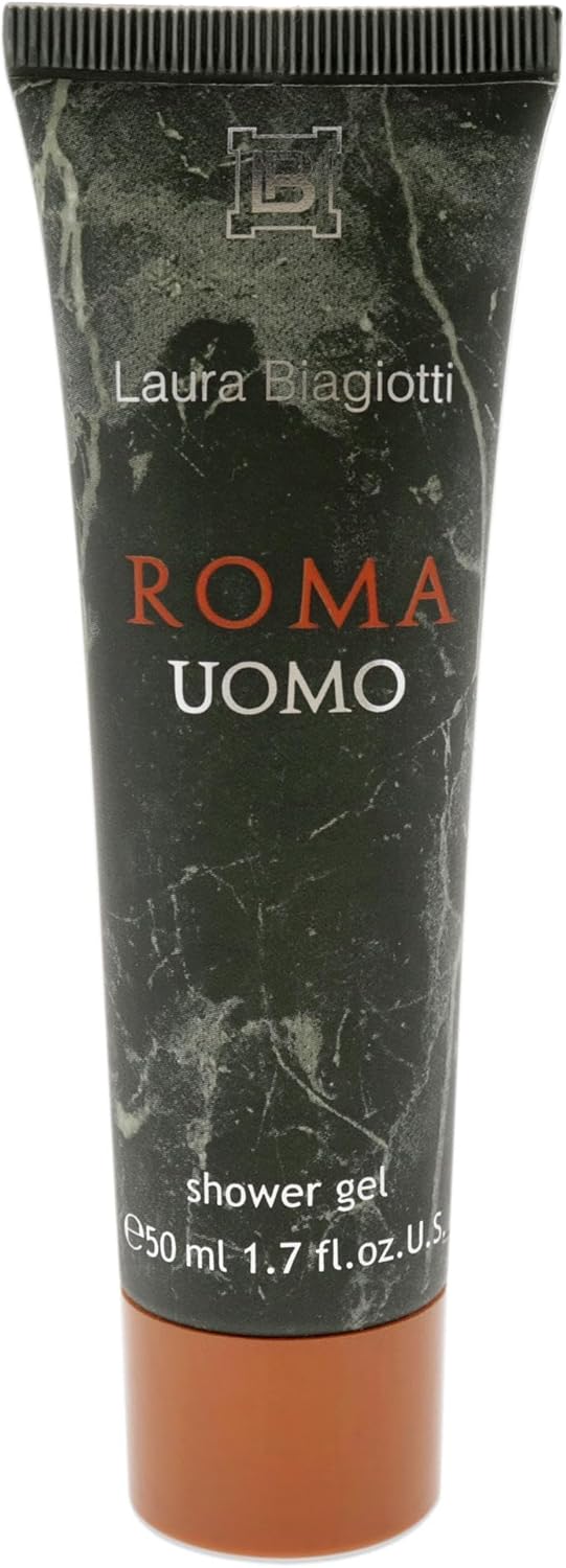 Laura Biagiotti Roma for Men - Refreshing Shower Gel - Sensual and Soulful Character - Fruity Aromas of Grapefruit and Sandalwood - Nourishing Moisture and Cleanses Dirt and Impurities - 1.7 oz