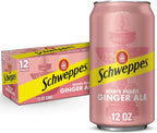 Schweppes White Peach Ginger Ale - Refreshing, Crisp, Delicious - 12, 12oz Cans