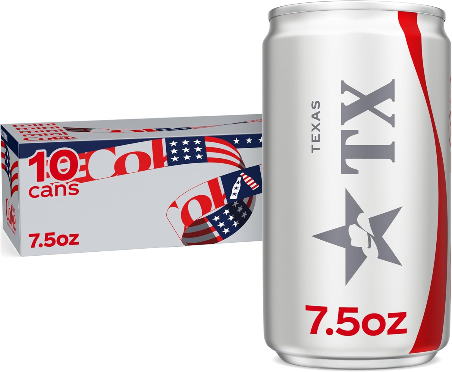Diet Coke Soda Soft Drink Fridge Pack Mini Cans, 7.5 fl oz, 10 Pack