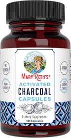 MARYRUTH'S Organics Activated Charcoal Capsules | Substance Adsorption | Derived from Coconut Shells | Vegan Capsules from Pine Trees | Non-GMO | Gluten Free | 40 Count