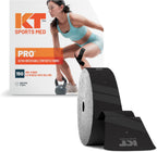 KT Tape, PRO Synthetic Elastic Kinesiology Athletic Tape, 150 Count, 10” Precut Strips