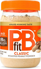 PBfit 8 Ounce Classic Peanut Butter Powder, Powdered Peanut Butter Spread From Real Roasted Peanuts, 8g of Protein 8% DV, Gluten-Free, 60 calories, 87% less fat (Pack of 1)