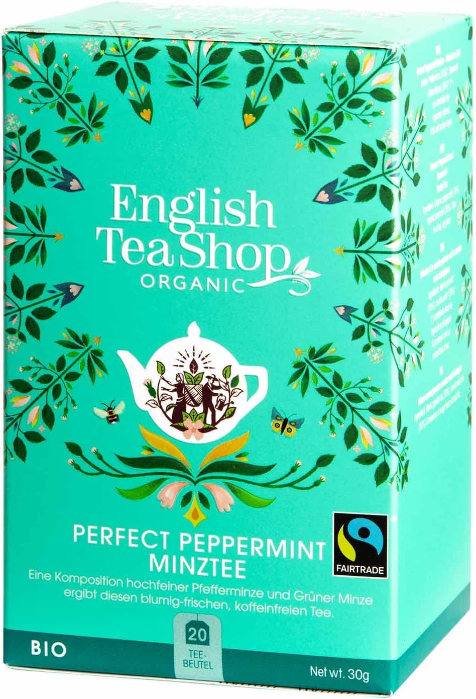 English Tea Shop Peppermint Fairtrade & Organic, 20 Sachet Tea Bags