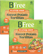 BFree Gluten Free Wheat Free Wrap Tortillas Sweet Potato Vegan Dairy Free (Pack of 2)