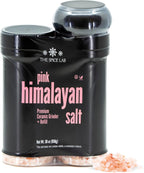 The Spice Lab Himalayan Salt - Coarse XL Grinder With Refill (30 oz) - Pink Himalayan Salt is Nutrient and Mineral Dense for Health - Gourmet Pure Crystal Kosher & Natural Certified