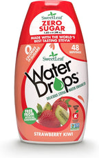 SweetLeaf Water Flavoring Drops - Stevia Water Enhancer, Sugar Free, Zero Calorie Water Additive, Contains Monk Fruit Extract, Gluten Free, Keto Friendly - Strawberry Kiwi, 1.62 Fl Oz (Pack of 1)