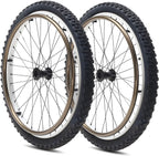 1 Pair 24 Inch Sports Wheelchair Rear Wheels Assembly, 24×1.95 (50-507) All Terrain Outdoor Wheelchair Wheels, 12.7mm Bearings