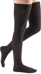 Mediven Comfort for Women 20–30 mmHg Thigh High Compression Stockings – Closed Toe Semi-Transparent Hosiery with Silicone Top Band – Leg Circulation & Everyday Support