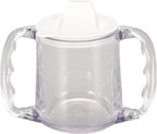 Homecraft Caring Mug, Small, Non-Retail Packed, Two-Handled Mug for Easy, Mess-Free Drinking, Cup with Easy to Grip Contoured Handles for Users with Limited Grip Strength or Disabilities