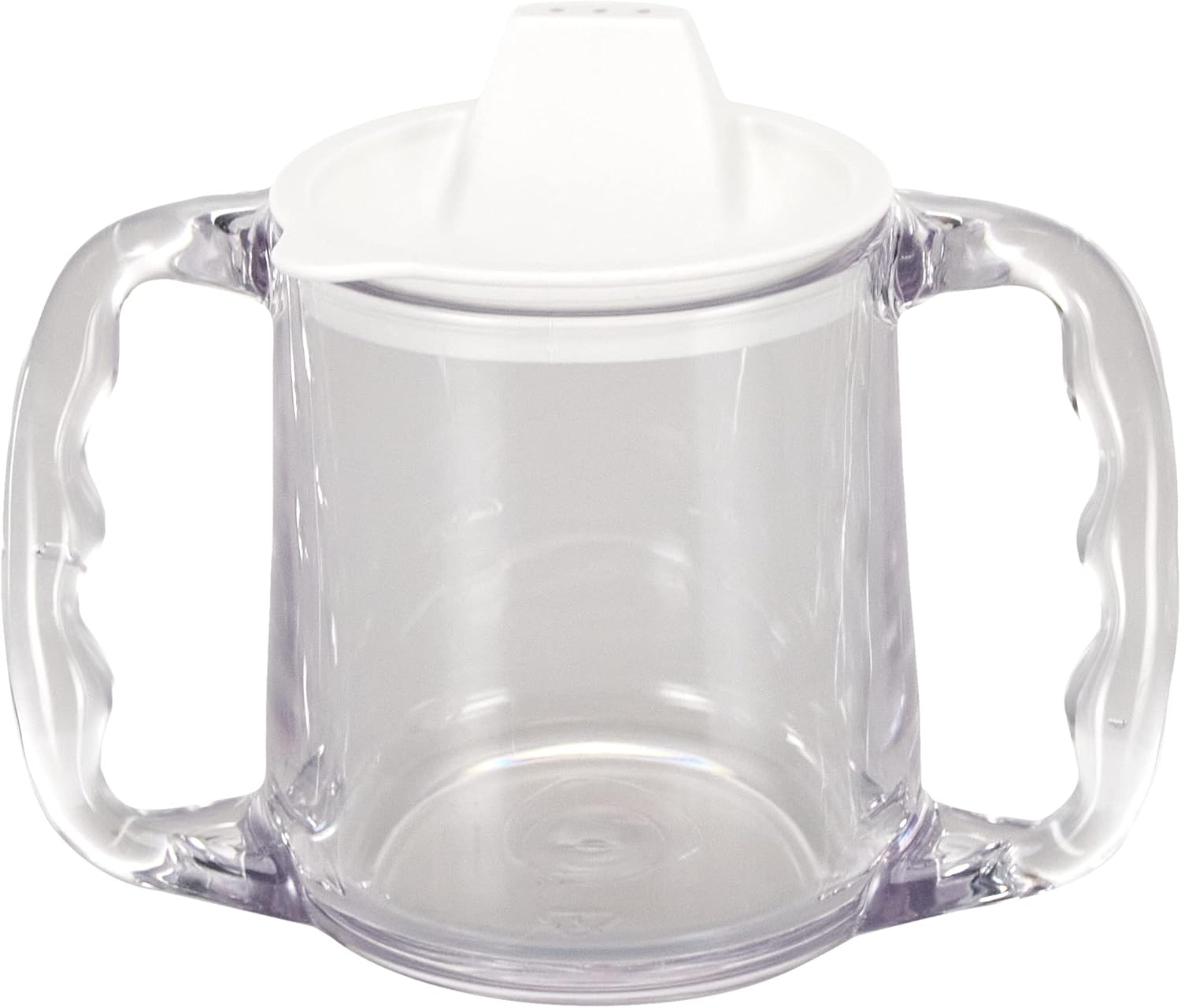 Homecraft Caring Mug, Small, Non-Retail Packed, Two-Handled Mug for Easy, Mess-Free Drinking, Cup with Easy to Grip Contoured Handles for Users with Limited Grip Strength or Disabilities