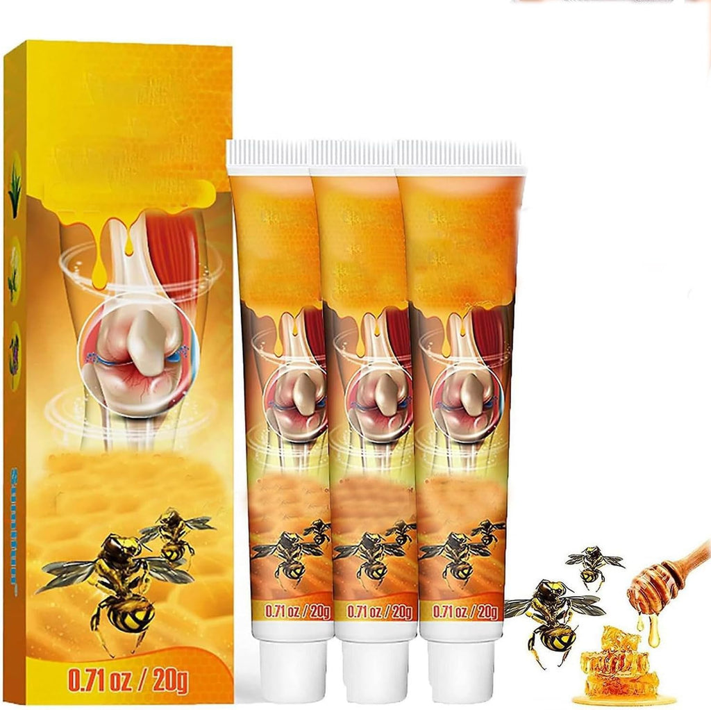 3PCS Beevenom New Bee Venom Professional Gel,Bee Venom Cream New,Propolis Professional Gel Joint Cream of Neck,Knee,Shoulder,Waist,Leg