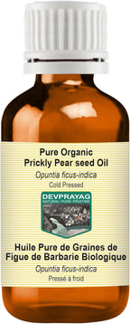 Pure Organic Prickly Pear Seed Oil (Opuntia ficus-Indica) Cold Pressed 5ml (0.16 oz)