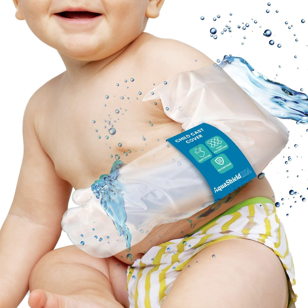 Infant Arm Cast & Bandage Protector, Waterproof, Reusable, Pediatric Arm (A15) Covers up to 13" Cast Length, Use in Pool, Bath, & Shower for Small Hand, Wrist, Forearm, & Elbow