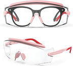Anti Fog Safety Glasses Safety Goggles Over Glasses Protective Glasses with Anti Scratch Lenses Adjustable