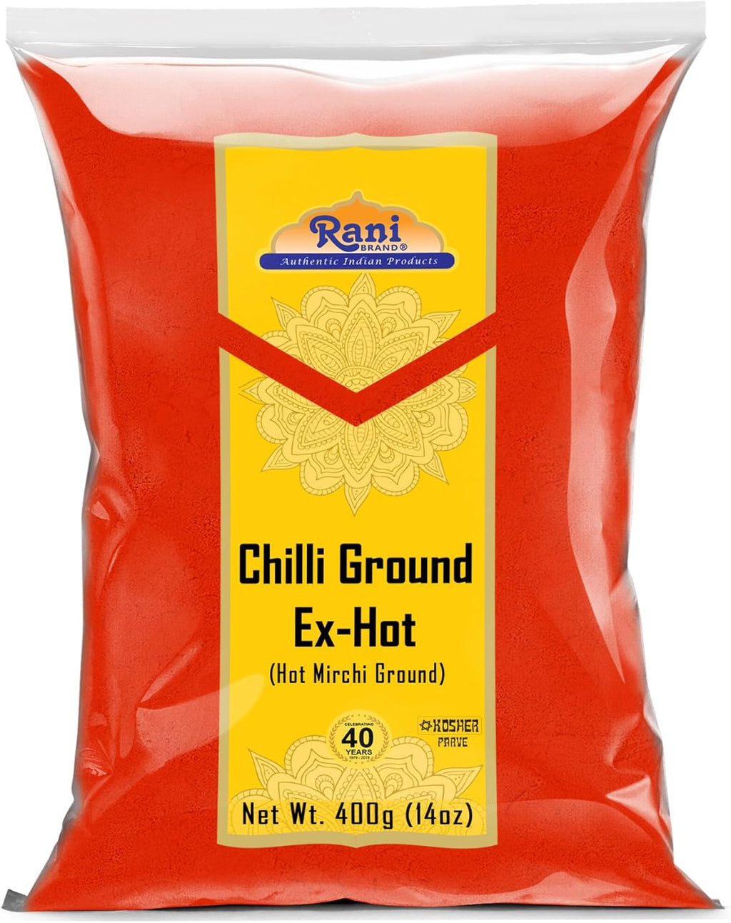 Rani Extra Hot Chilli Powder Indian Spice 14oz (400g) ~ All Natural | No Color added | Gluten Friendly | Vegan | NON-GMO | Kosher | No Salt or fillers
