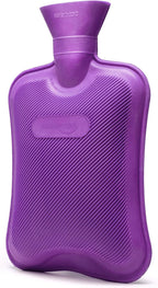 HomeTop Premium Classic Rubber Hot Water Bottle (Purple)