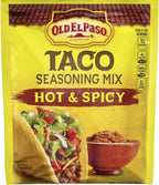 Old El Paso Hot & Spicy Taco Seasoning Mix, 1-Ounce Packages (Pack of 6)