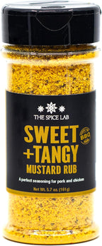 The Spice Lab Sweet + Tangy Mustard Rub - Perfect Harmony Of Honey Mustard Powder To Elevate Your Bbq And Dishes - Discover The Rich, Mustard Seasoning Blend For An Unmatched Gourmet Experience