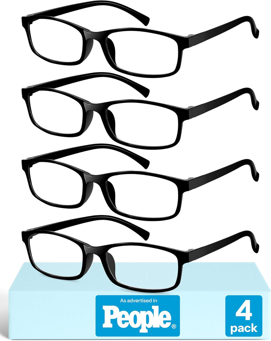 Gaoye +1.75 Reading Glasses Men - Blue Light Blocking Lenses, TR90 Frames, UV400 - Eyeglasses with Clear Vision