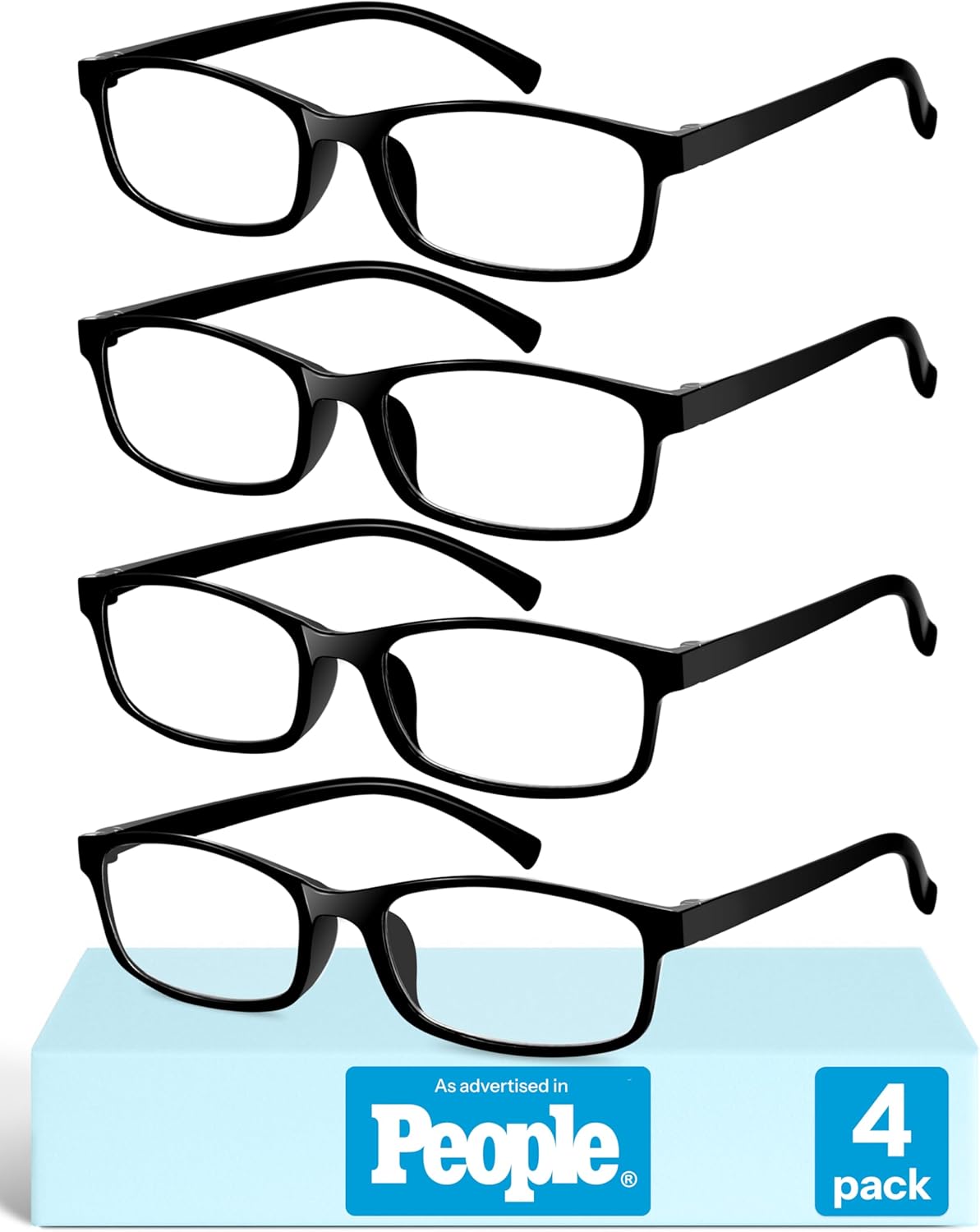 Gaoye +3.0 Reading Glasses Men - Blue Light Blocking Lenses, TR90 Frames, UV400 - Eyeglasses with Clear Vision