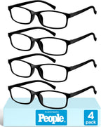 Gaoye 5.0 Multi Pack Reading Glasses - Blue Light Blocking Lenses, TR90 Frames, UV400 - Eyeglasses with Clear Vision
