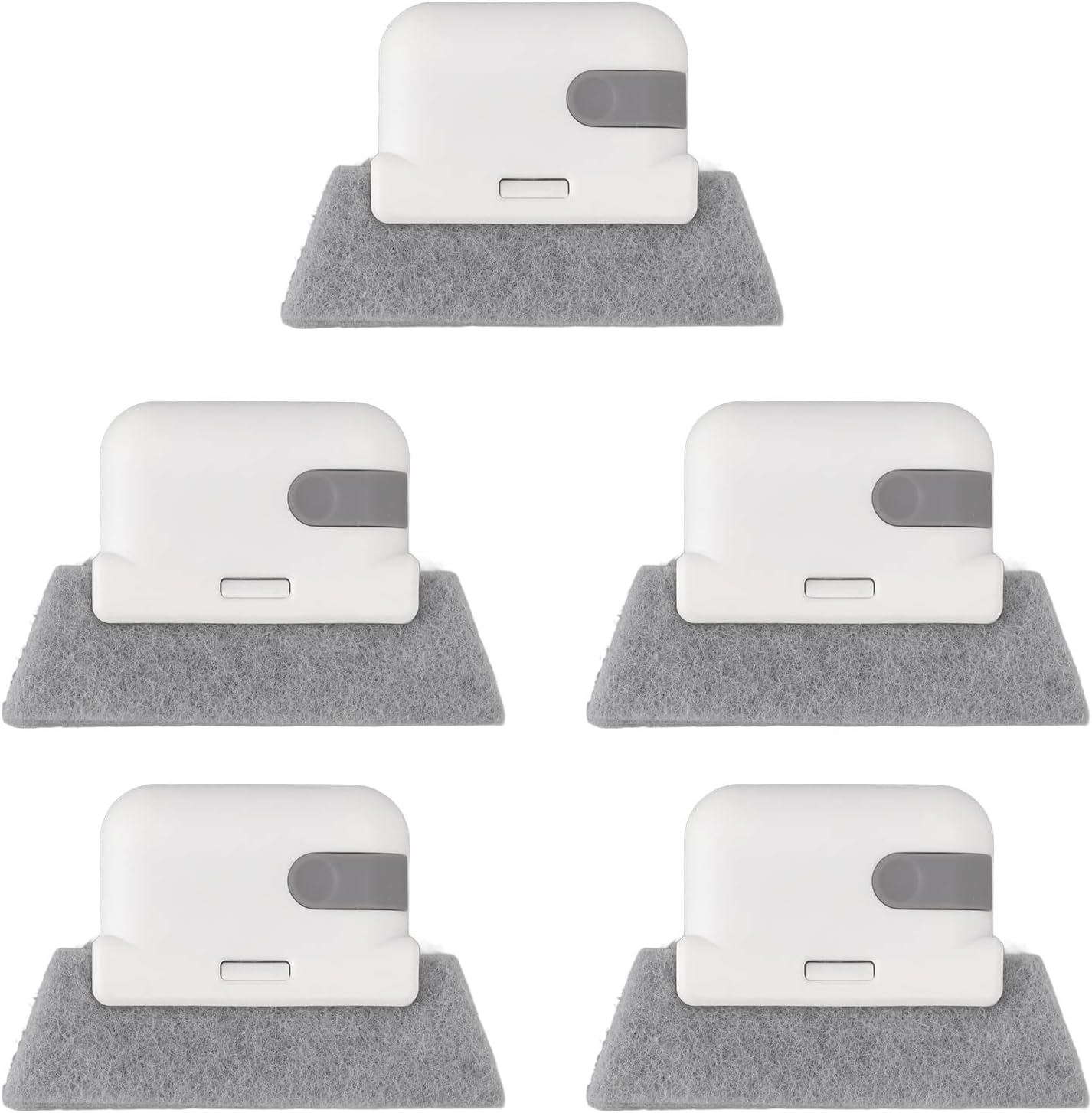 5PCS Window Groove Cleaning Brush, Sliding Door Track Cleaner Shutter Clean Brush Portable Handheld Window Track Cleaner for Home