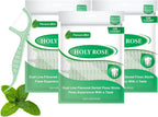 Holy Rose Twin Line Dental Floss Picks - 300 Count Pack, for Adults Flossers,Mint Flavor, Dual-Action Cleaning Teeth, Flossing Sticks Toothpicks Oral Tool Kit