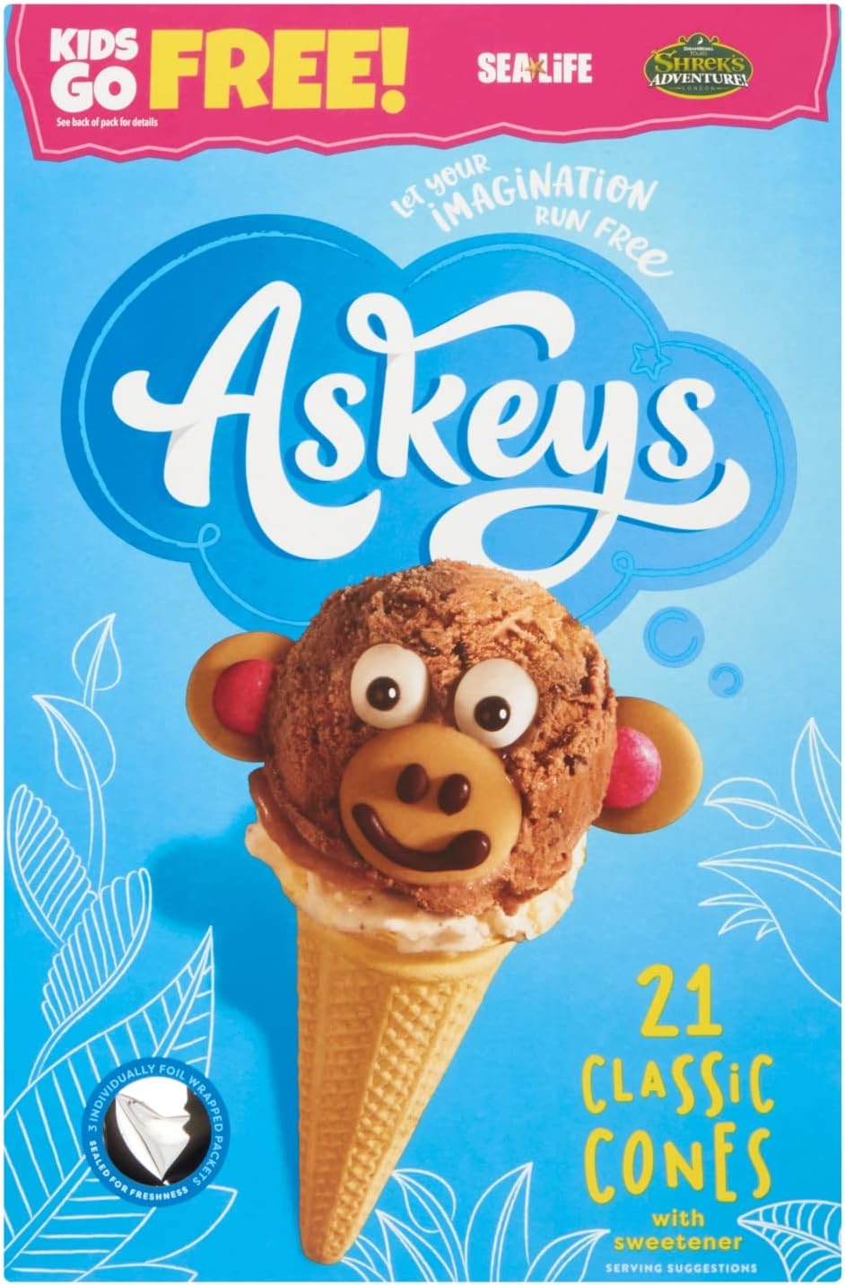 Askeys Classic Cones 21 Pack 118g