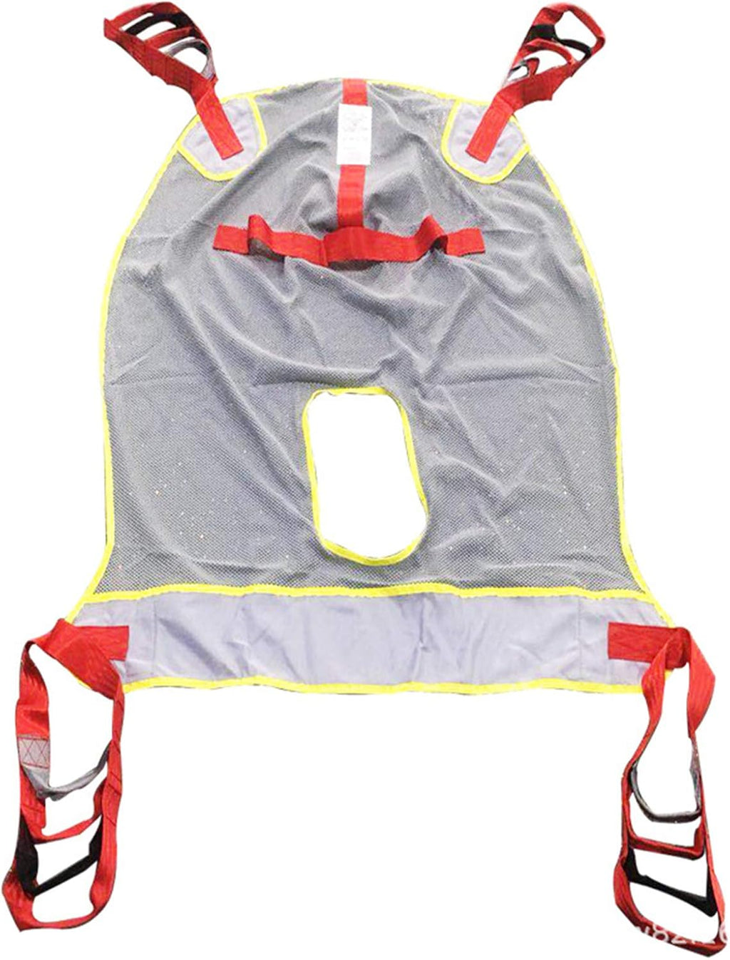 Transfer Belt Toileting Sling Mesh Bath Patient Lift Sling - Divided Leg Sling for Transfer from Bed to Wheelchair, Recliner Or Toilet,Gray
