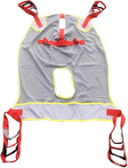 Transfer Belt Toileting Sling Mesh Bath Patient Lift Sling - Divided Leg Sling for Transfer from Bed to Wheelchair, Recliner Or Toilet,Gray
