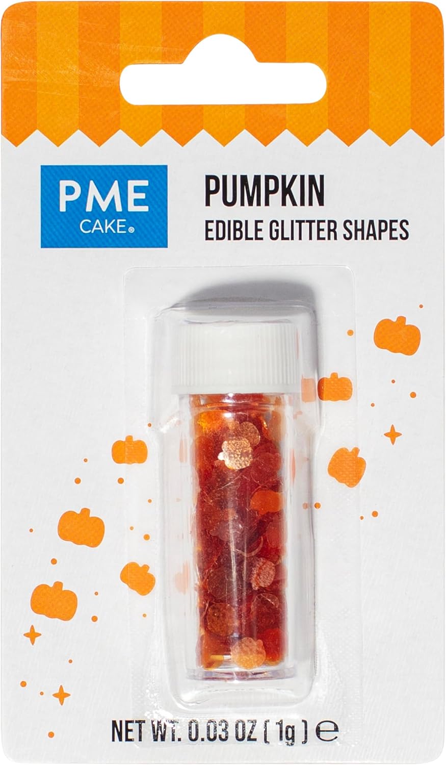 PME Halloween Edible Sprinkle Shapes – Pumpkins (0.03 oz)
