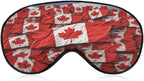 Canadian Flag Sleeping Mask for Men Women,Sleep Masks with Adjustable Elastic Strap for Travel,Blackout Eye Mask for Pressure-Free & Sleeping Light Blocking
